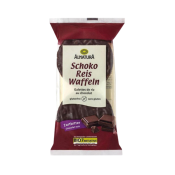 Alnatura Bio Schoko Reiswaffeln Zartbitter, 100g